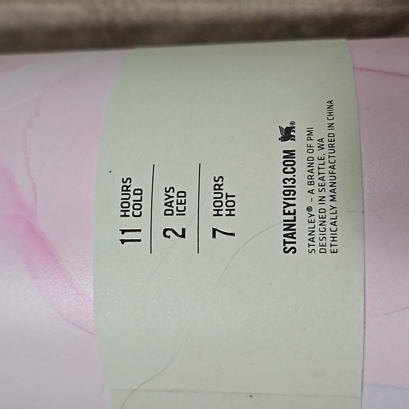 Stanley 40 oz Stainless Steel H2.0 flows tates Quencher Tumbler Watercolor Tulle - Picture 7 of 9